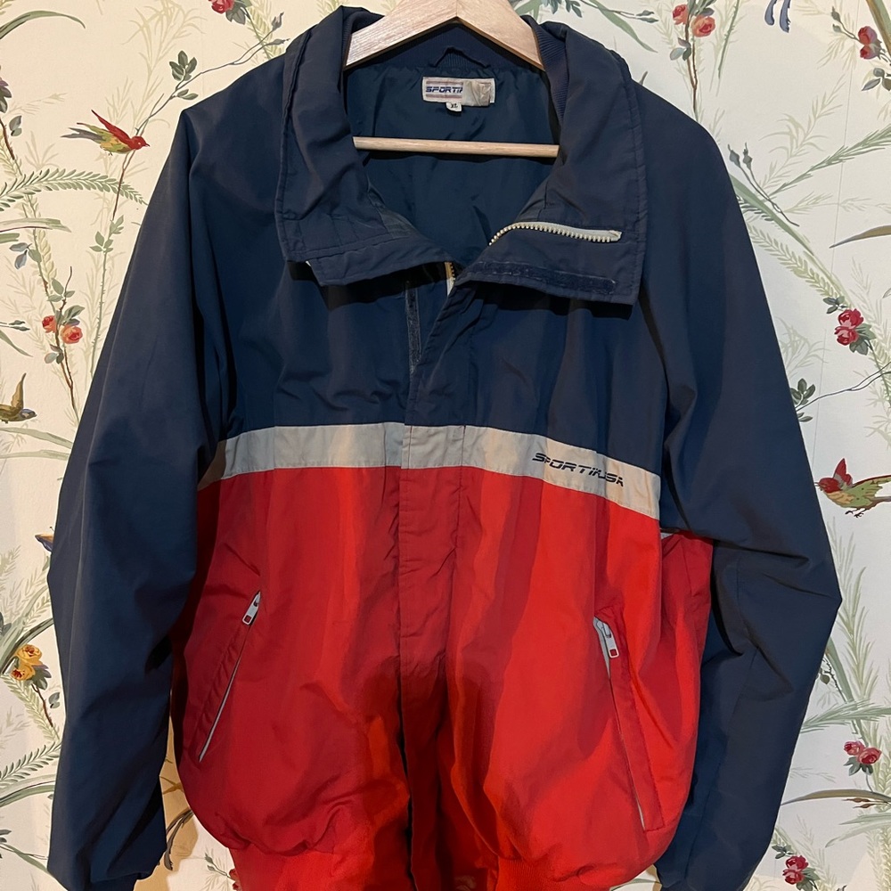 Sportif USA Vintage Ski Jacket Size XL Blue/Red